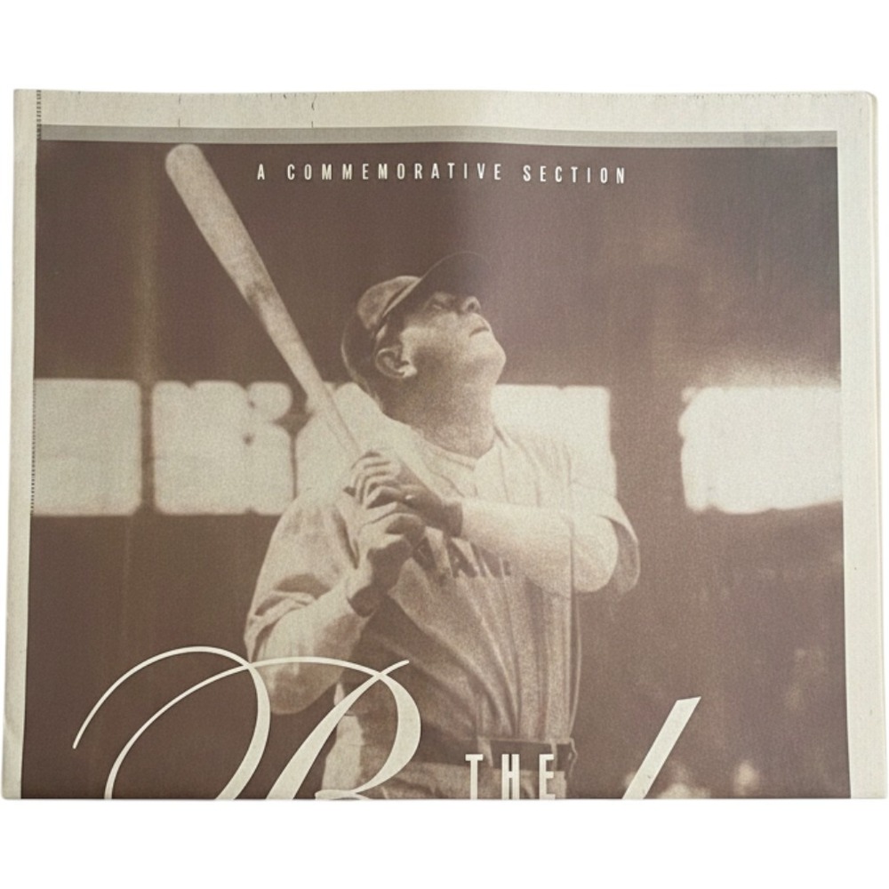Babe Ruth 100th Birthday Commemorative Section Baltimore Sun Newspaper 1995